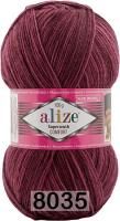 ALIZE SUPERWASH COMFORT SOCKS ( 8035 ) 75% SW Шерсть 25% Полиамид 100 г/420 м