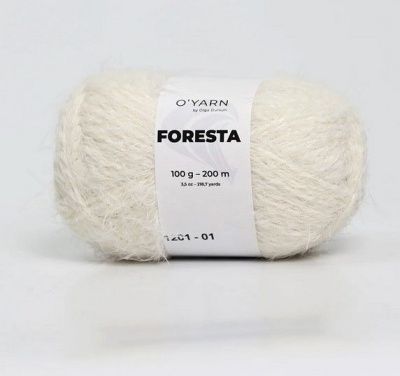 FORESTA цвет 1201. Состав: 56% меринос 14% альпака 30% нейлон. Метраж/вес мотка: 200м/100г