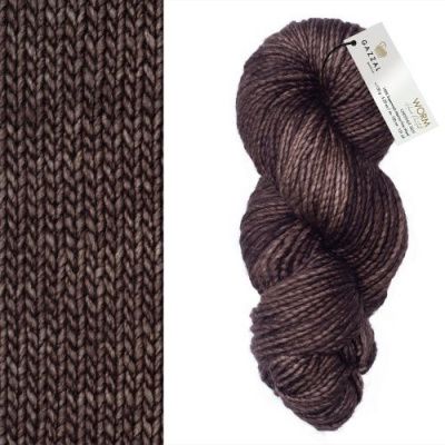 GAZZAL Worm (3851) 100%  шерсть мериноса супервош 150 г / 120 м